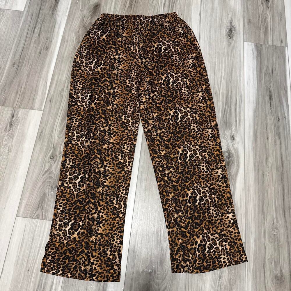 Bold leopard print pants